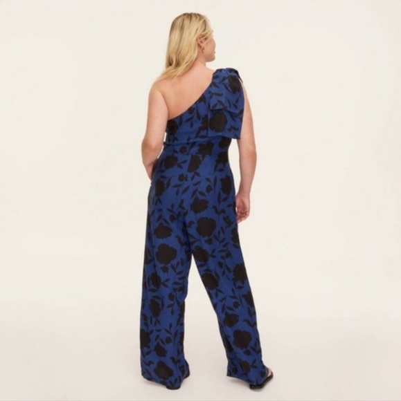 Kate Spade x Target Womans Classic Rose Jumpsuit Pants Blue Black New In Hand - Picture 4 of 5